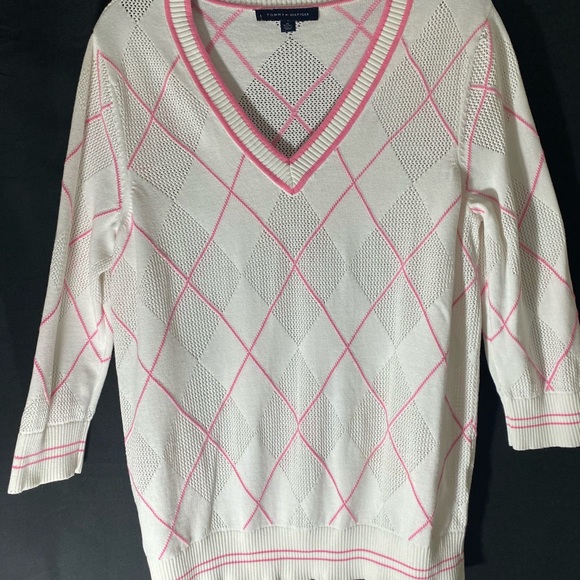 Pink/white pullover - Picture 2 of 3